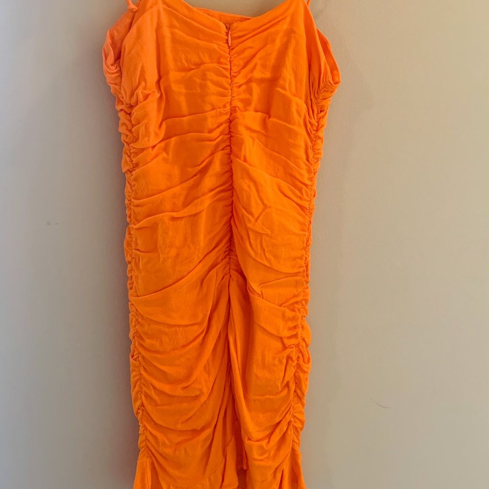 Ella A. Orange Mini Dress - Picture 3 of 3